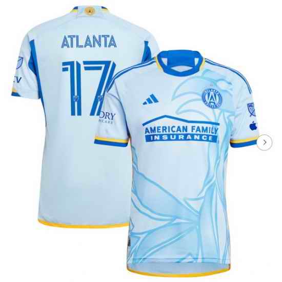 Men's Atlanta United FC adidas Light Blue 2024 The Resurgens Kit Authentic Jersey